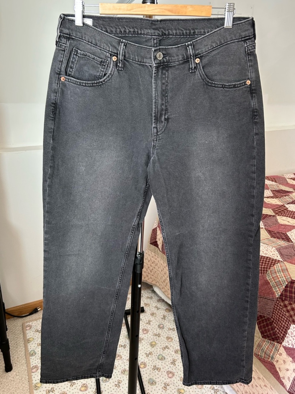 Gap 90s Loose Mid Rise Jeans Black 12 31